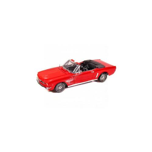 Miniature FORD MUSTANG 1/2 1964 Cabriolet Timeless Legend Rouge 1/18 MOTORMAX 73145
