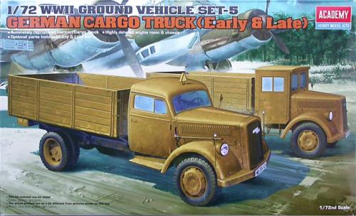 Camion Cargo allemand Opel Blitz (Early & Late) - ACADEMY 13404 - 1/72 -