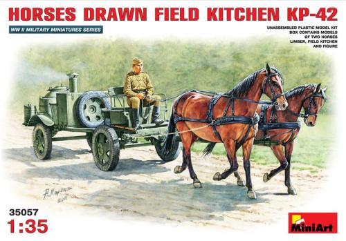Attelage cuisine roulante soviétique de campagne KP-42 - MINIART 35057 - 1/35