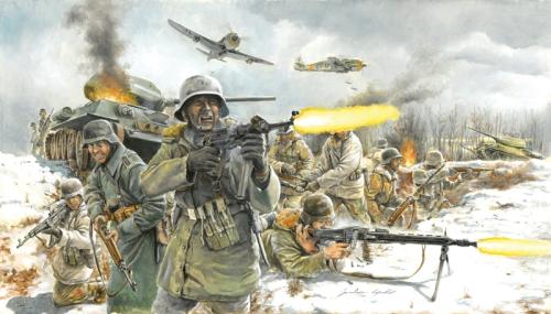 Infanterie allemande tenue hiver WWII - ITALERI 6151 - 1/72