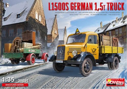 Camion allemand  Mercedes L1500S 1.5T  1/35 MINIART 38051