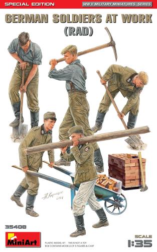 Soldats allemands au travail (RAD) - Edition spéciale 1/35 - MINIART 35408