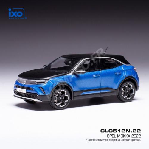 Opel Mokka-E 2022 Bleu métallisé 1/43 IXOMODELS CLC512N22