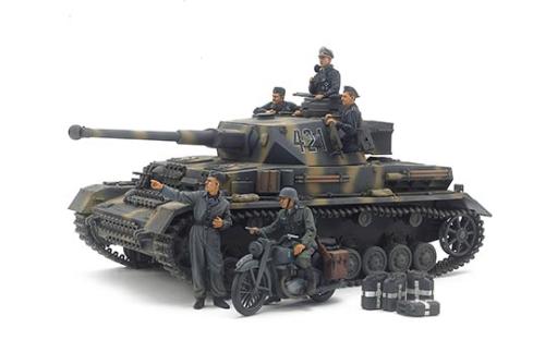 Panzer IV Ausf G Tardif et moto Front de l'Est 1/35 TAMIYA 25209