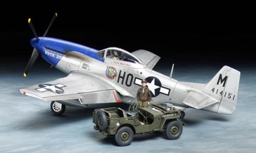 P-51D Mustang + 1/4ton Light V - TAMIYA 25205 - 1/48