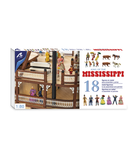 Set de 18 Figurines en Métal: King of the Mississippi - ARTESANIA LATINA 20515F - 1/80