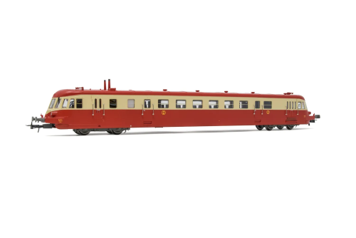 Autorail diesel ABJ 2 - SNCF livrée rouge/beige avec toit rouge, ép. IV JOUEF HJ2409
