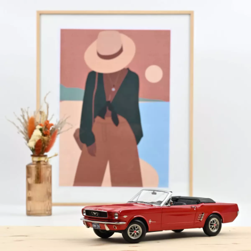 Ford mustang convertible 1966 rouge 1/18 - NOREV 182810